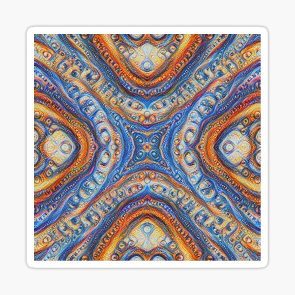 Demicircles #DeepDream Sticker