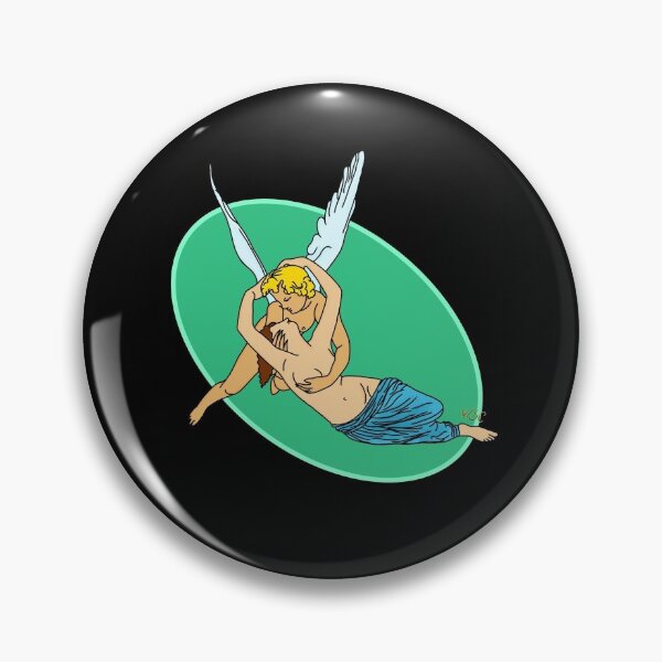 Item preview, Amore e Psiche by Canova- Graphic design black&turquoise designed and sold by WSCollection.