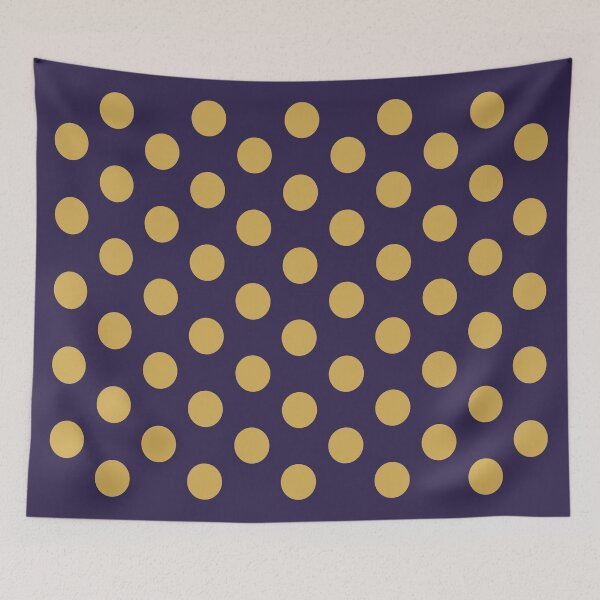 Item preview, Medium GOLD and NAVY BLUE  POLKA DOTS designed and sold by RachelMacht.