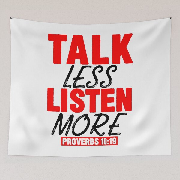 Item preview, Talk Less Listen More designed and sold by plushism.