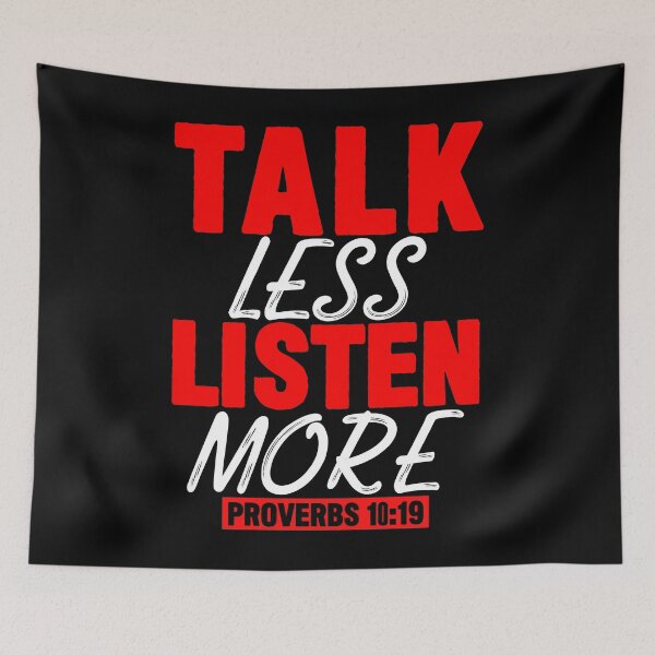 Item preview, Talk Less Listen More designed and sold by plushism.