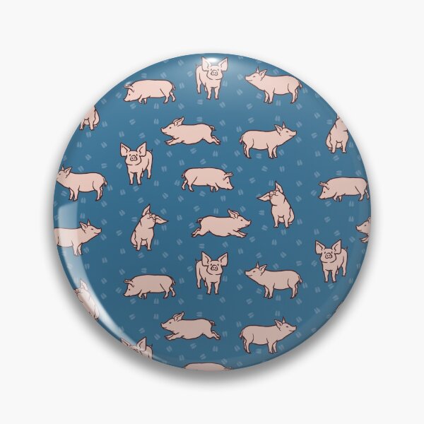 Item preview, Prussian Blue Pigs designed and sold by Samira Gisiger.