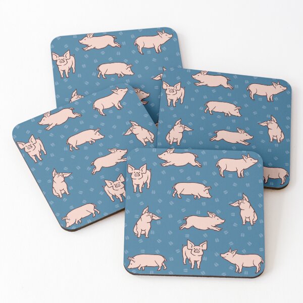 Item preview, Prussian Blue Pigs designed and sold by Samira Gisiger.