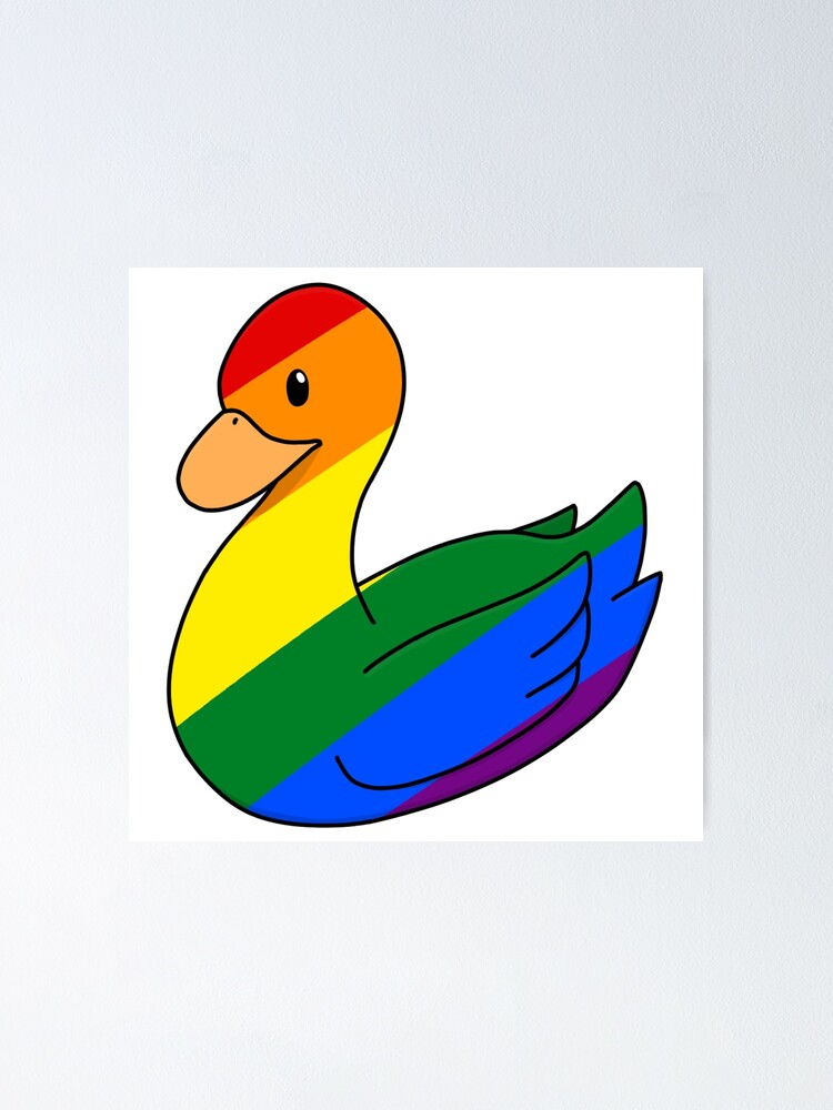 "Gay Duck" Poster for Sale by ceolsonart | Redbubble
