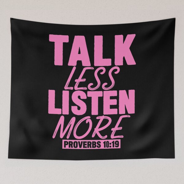 Item preview, Talk Less Listen More designed and sold by plushism.