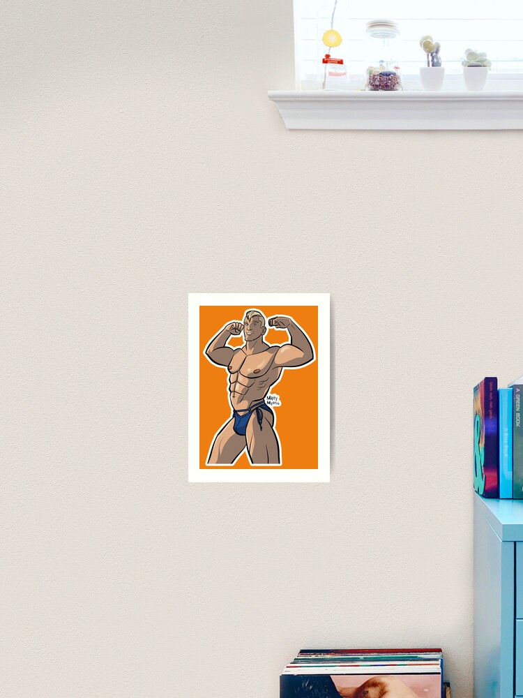 Muscle Man in Swim Trunks For sale as Framed Prints, Photos, Wall Art and  Photo Gifts