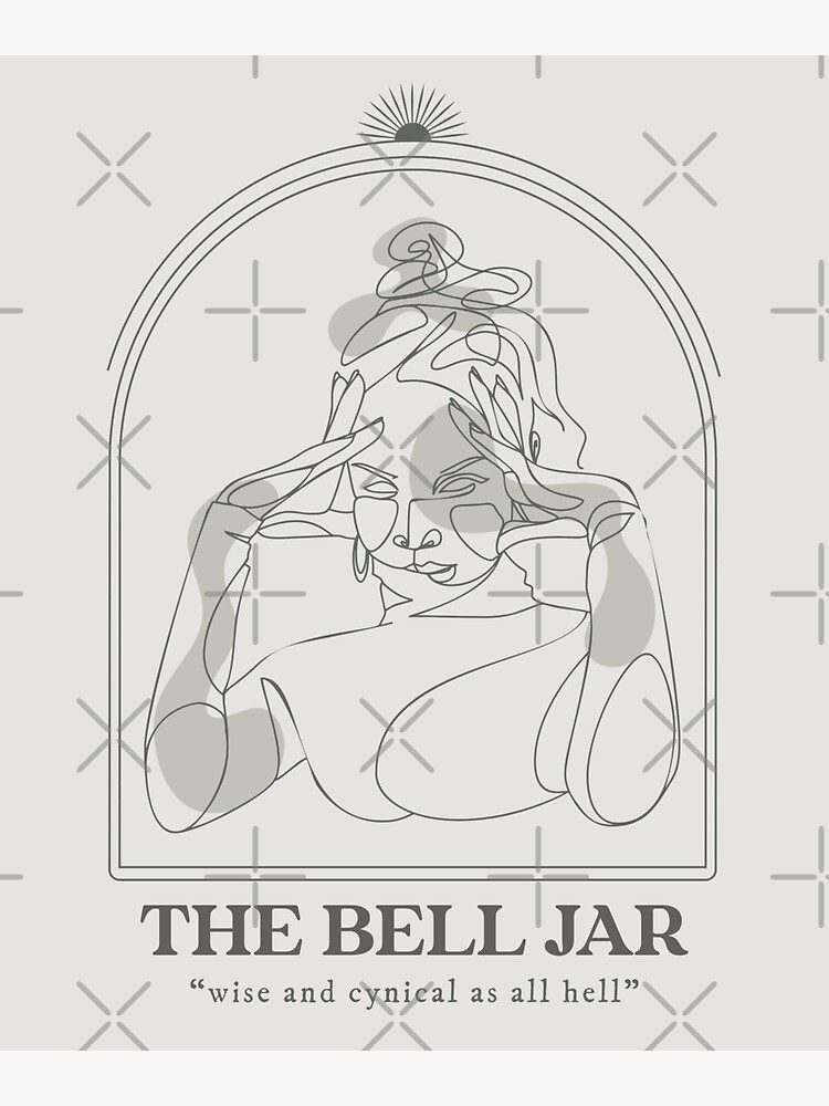 "Bell Jar/Wise and Cynical" Sticker for Sale by AcademiaCollege Redbubble
