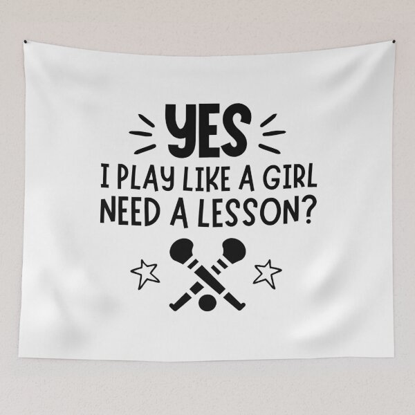 Item preview, Camogie: Yes, I play like a girl. Need a lesson? designed and sold by TheGreenGoat.