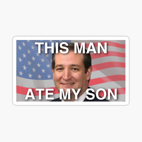 this man ate my son Sticker