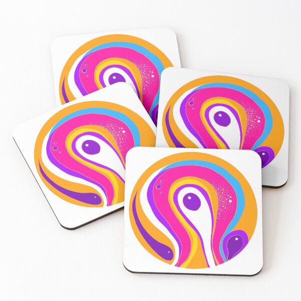 Item preview,  Cute hydro abstract orange pink blue kawaii Design designed and sold by MirgoDesign.