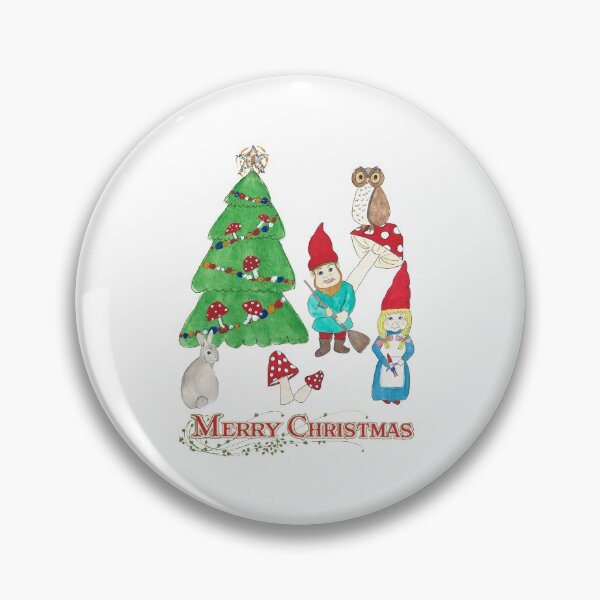 Artikelvorschau, Gnome Frohe Weihnachten Vintage Retro Urlaub Design entworfen und verkauft von RedThorThreads.