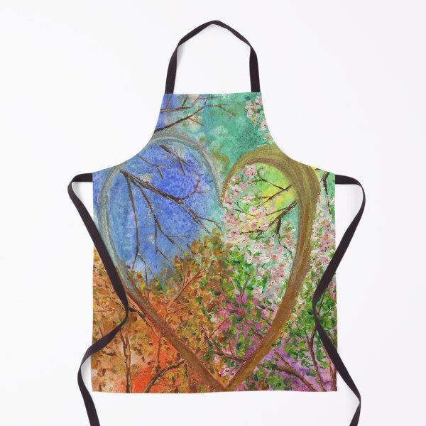 Item preview, Four Seasons Tree Watercolour Heart designed and sold by LymphomaLass.