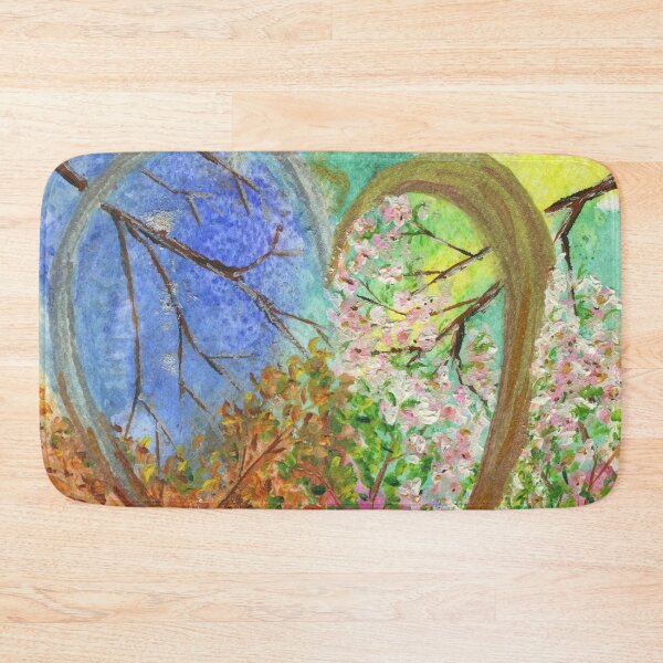 Item preview, Four Seasons Tree Watercolour Heart designed and sold by LymphomaLass.