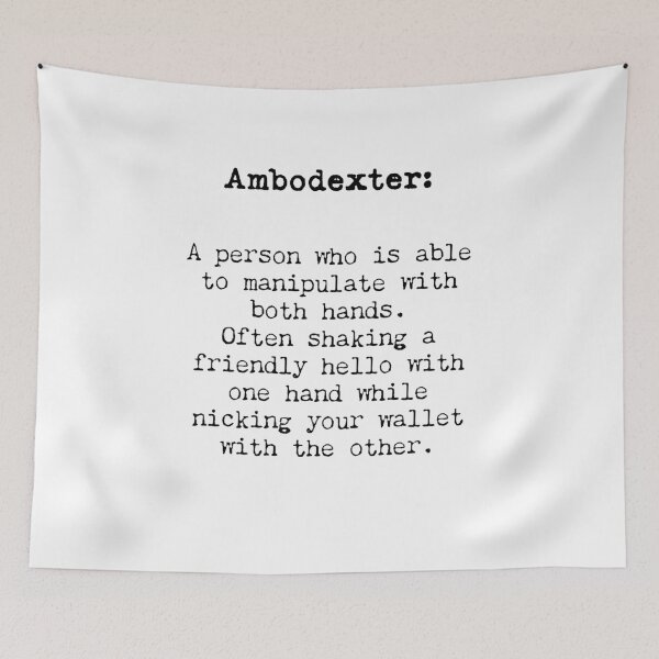 Item preview, Ambodexter- A Wordy Alternative from the Great British Archaic Dictionary! designed and sold by Jules Smith.