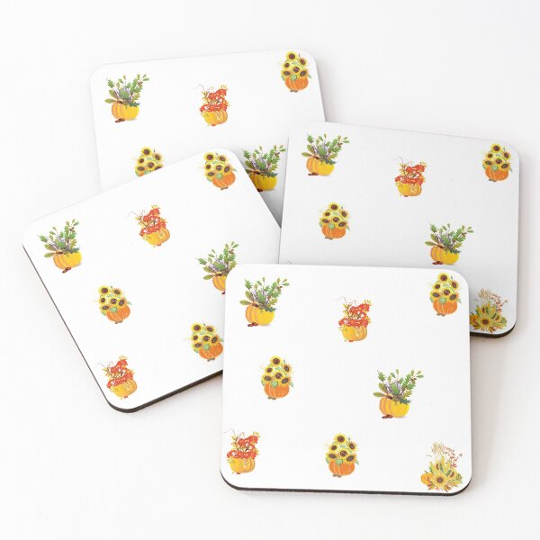 Item preview, Fall Bounty - Autumn Flowers and Berries - Sunflowers, Pumpkins, Orange Leaves designed and sold by silviaol.