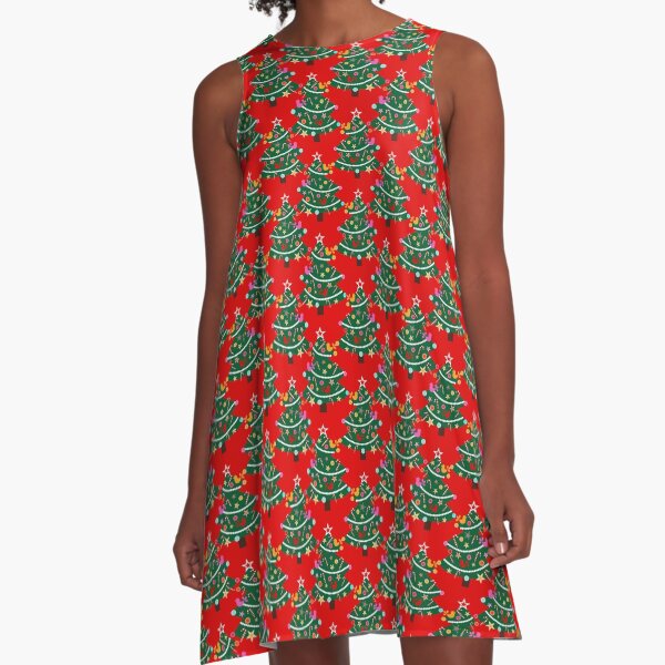 Item preview, Red Christmas Tree Pattern designed and sold by HelenaRoberts1.