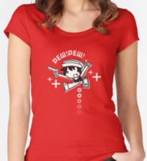 Pew! Pew! Women's Fitted Scoop T-Shirt