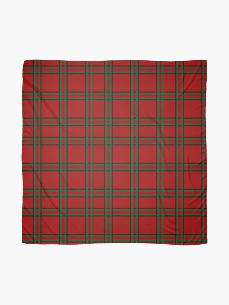 Thumbnail 2 of 3, Scarf, Classic Tartan Merry Christmas Check Plaid. designed and sold by Victoria Riabov.