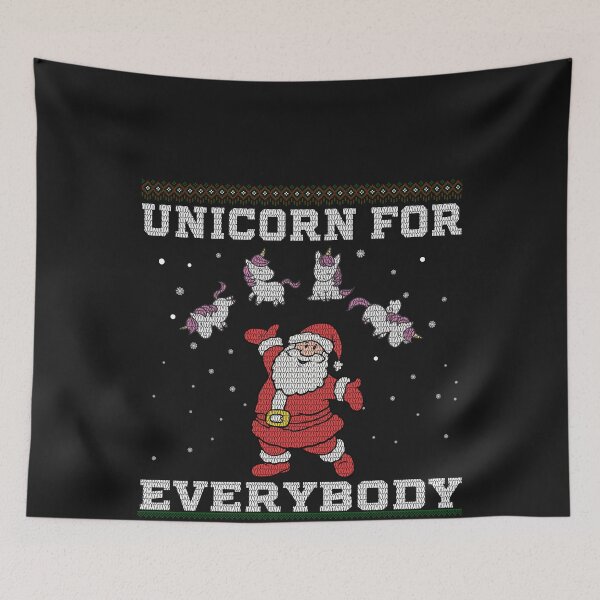 Item preview, Unicorn For Everybody Ugly Christmas Funny Xmas Cute Cat Lover designed and sold by ACHRAF877.