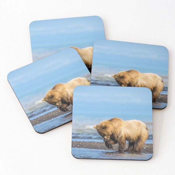 Item preview, Grizzly bear on the shore designed and sold by Lyl Dil Creations.