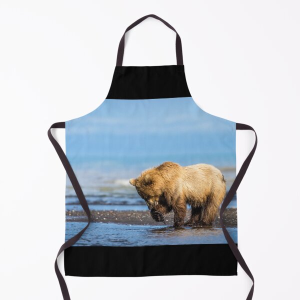 Item preview, Grizzly bear on the shore designed and sold by Lyl Dil Creations.