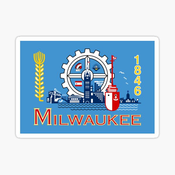 Item preview, Flag of Milwaukee designed and sold by Beluga Cat.
