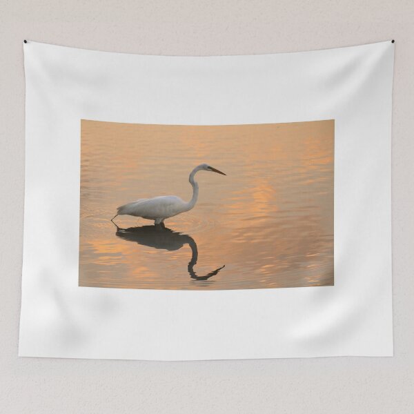 Item preview, Egret at Sunset designed and sold by PaulKPhoto.