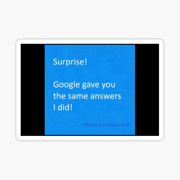 Surprise Sticker
