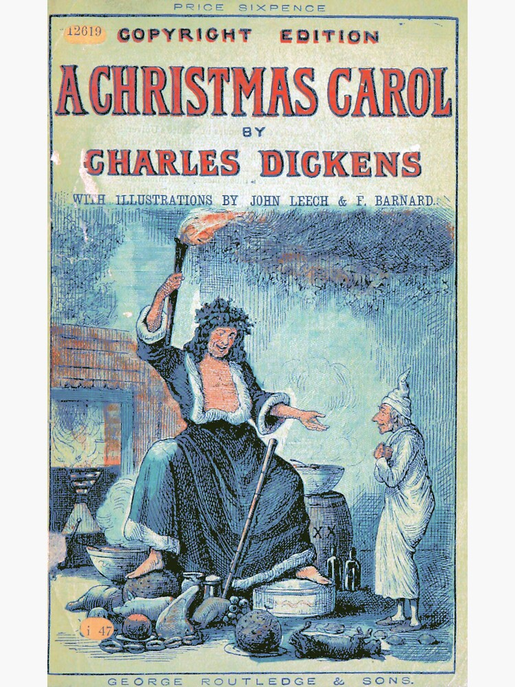 Vintage Cover of "A Christmas Carol" by Charles Dickens" (1886) by douglasewelch