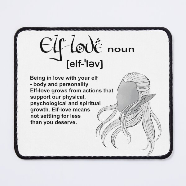 Item preview, Elf-love (for light background) designed and sold by tanbi-no-kami.