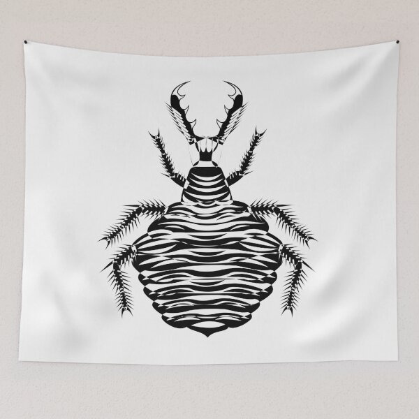 Item preview, Black and white antlion design designed and sold by Elonium.