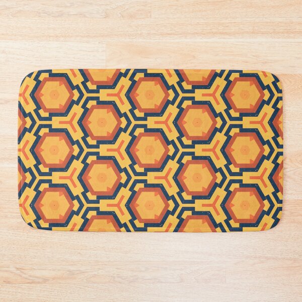 Aperçu de l'œuvre Motif hexagonal cyber jaune créée et vendue par palaco210.