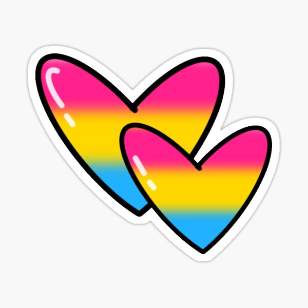 Ombre Rainbow Tiny Heart Stickers