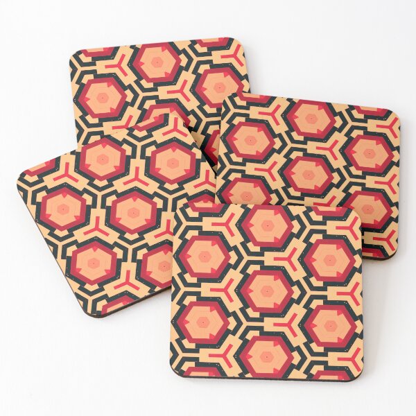 Item preview, Cyber Ruby Hexagon Pattern designed and sold by palaco210.