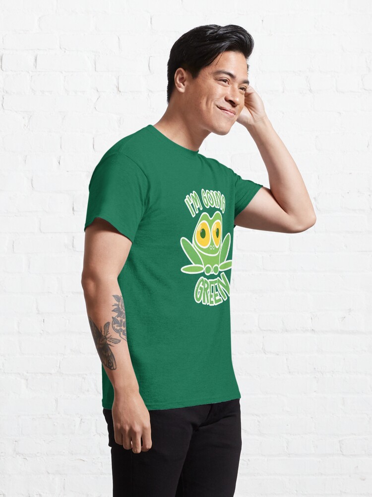 Alternate view of I'm Going Green! Cute eco frog environmentalist Classic T-Shirt