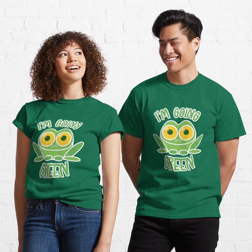 I'm Going Green! Cute eco frog environmentalist Classic T-Shirt