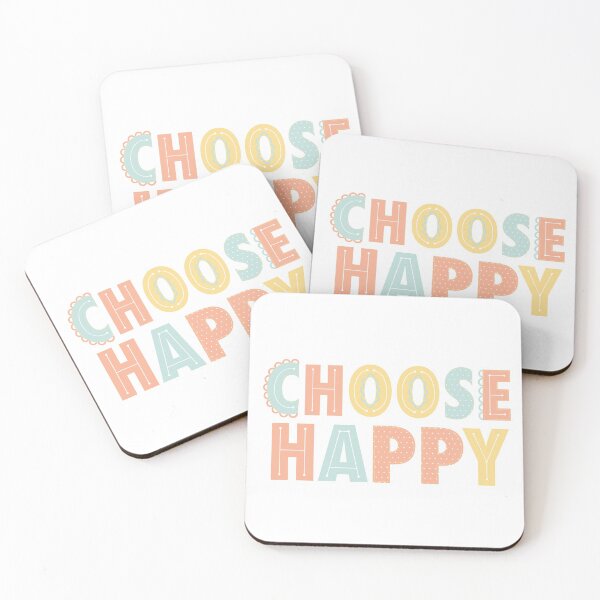 Item preview, Colorful Choose Happy Saying Cute Typography designed and sold by petrick-stewart.