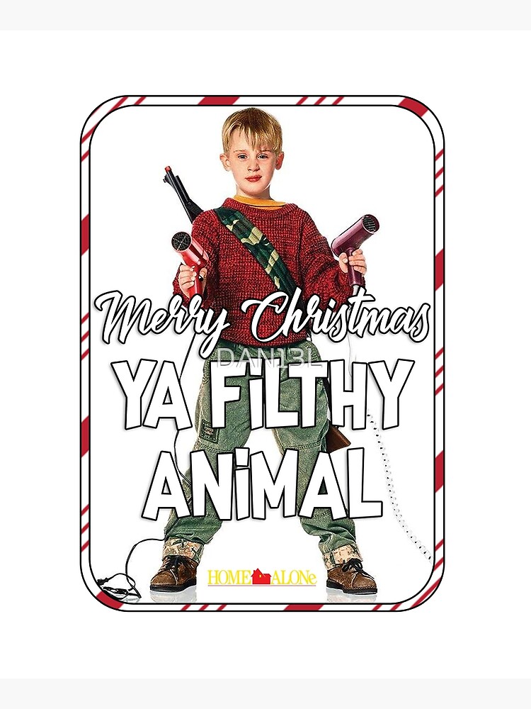 Discover Ya Filthy Animal Home Alone Funny Christmas Kitchen Apron