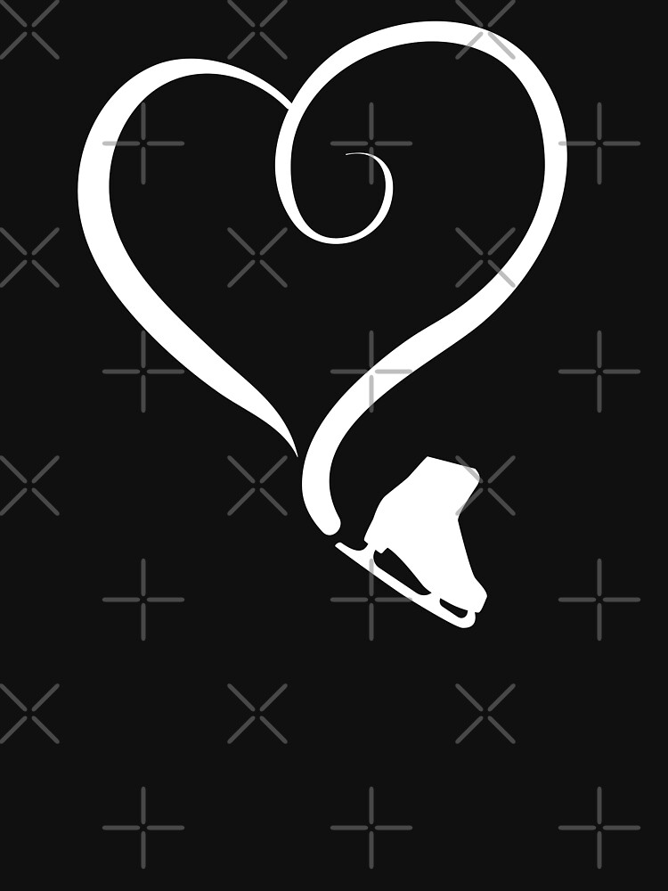 Thumbnail 7 of 7, Classic T-Shirt, Figure Skating Heart designed and sold by TripleTriple.
