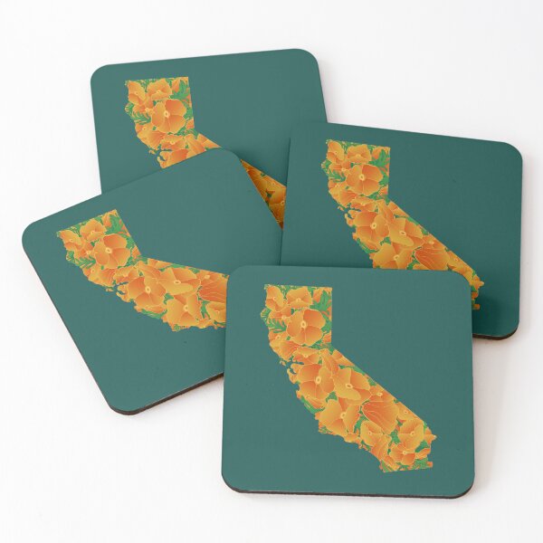 Item preview, California State Outline Poppy Wildflower Superbloom  designed and sold by spatiumnatura.