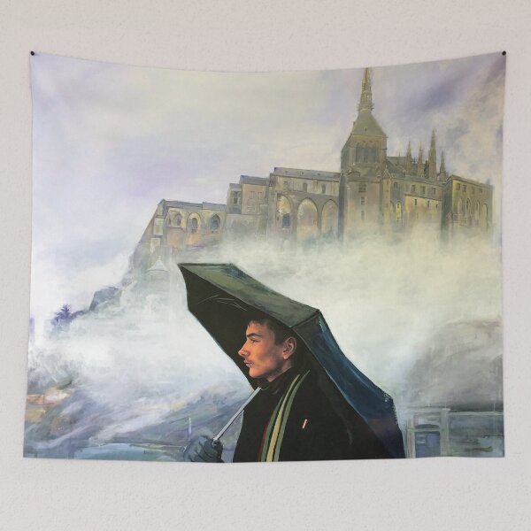 Item preview, Kieran at Mont St. Michel designed and sold by TandemPainting.