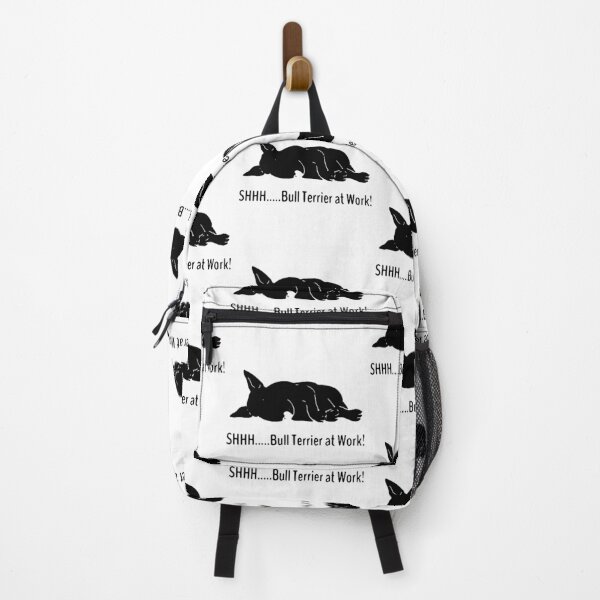 Item preview, Love Dog Bull Terrier Shhh Bull Terrier at work Happy Holiday Gift Premium Apparel Funny Holiday Xmas designed and sold by DesignByHeartUK.