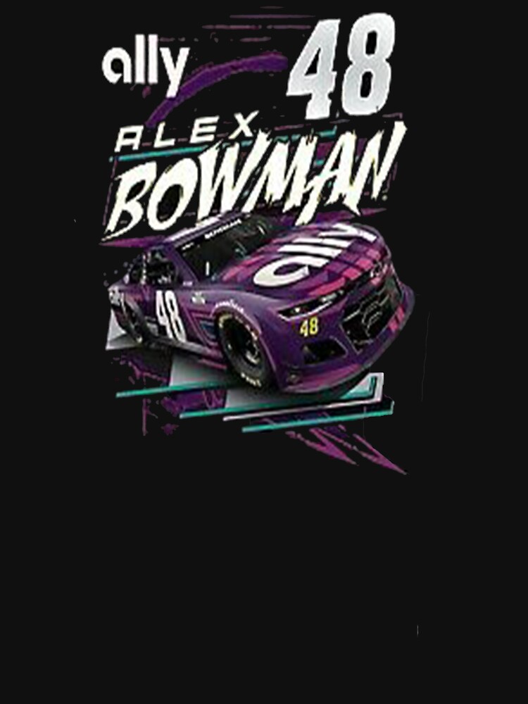 Disover Checkered Flag Alex Bowman Ally Competition T-Shirt