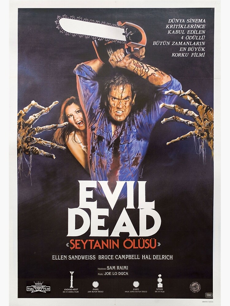 THE EVIL DEAD, Original Bruce Campbell Horror 1 sheet movie Theater Cinema  poster For Sale - Original Vintage Movie Posters