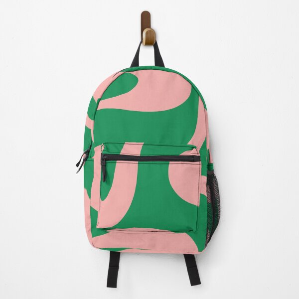 Item preview, Soft Curves Retro Modern Abstract Pattern in Pink and Green designed and sold by kierkegaard.