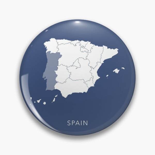 Item preview, Blue Map of Spain designed and sold by By-Danni-Marie.