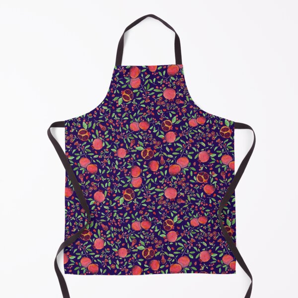 Item preview, Pomegranates on Dark Blue Background by MarcyBrennanArt designed and sold by MarcyBrennanArt.