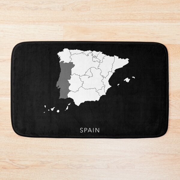 Item preview, Black and White Map of Spain designed and sold by By-Danni-Marie.