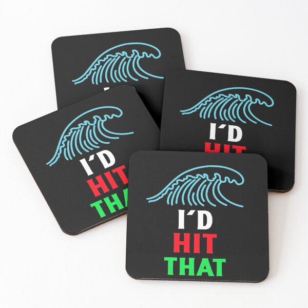 Item preview, I'D HIT THAT OCEAN WAVE SURF T-SHIRT designed and sold by BestCoolStuff.