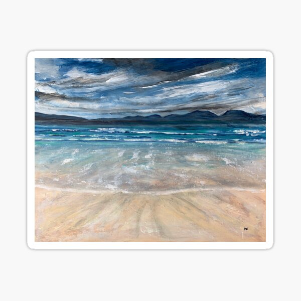 Luskentyre Beach, Isle of Harris, Scotland Sticker